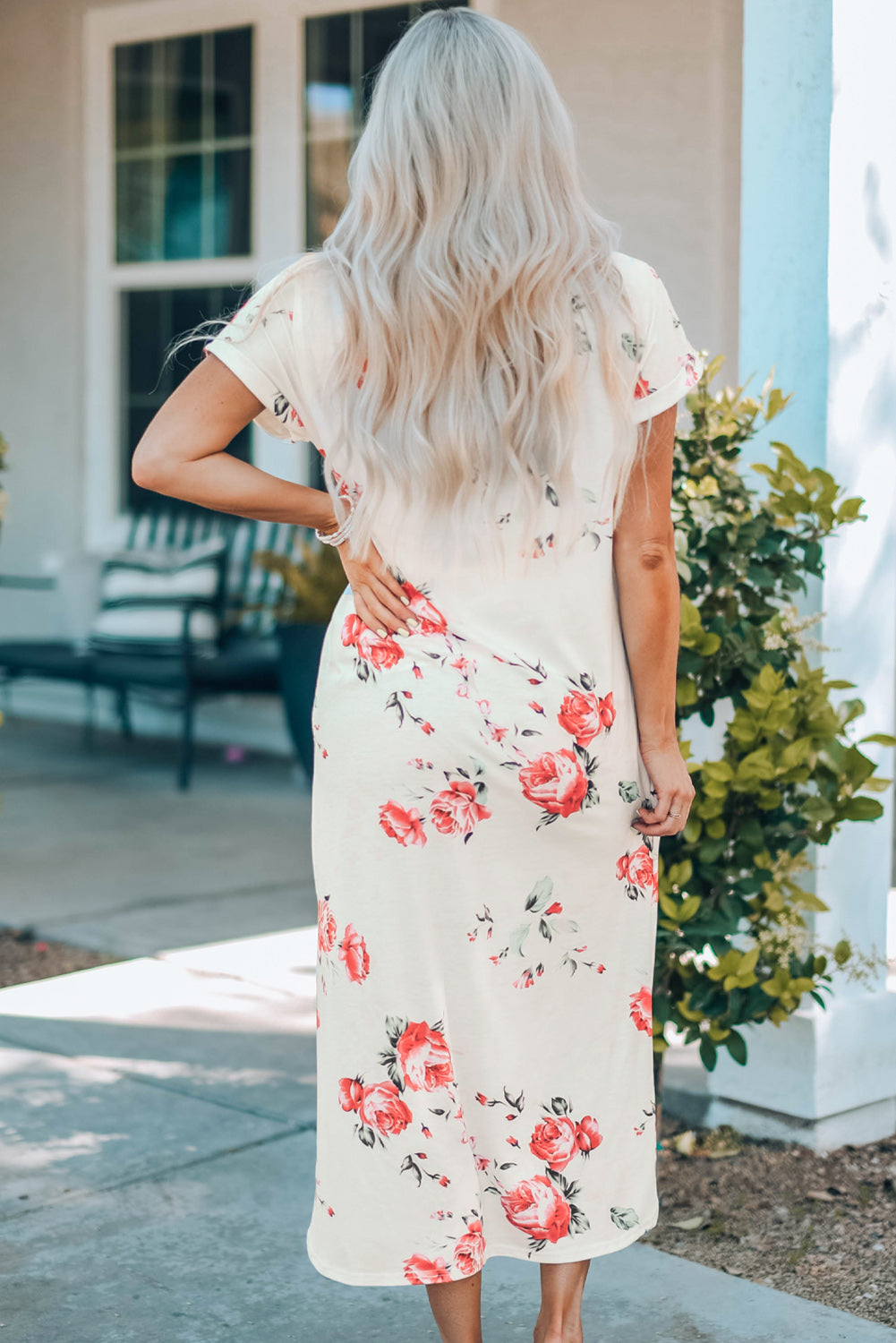 White Floral Dress